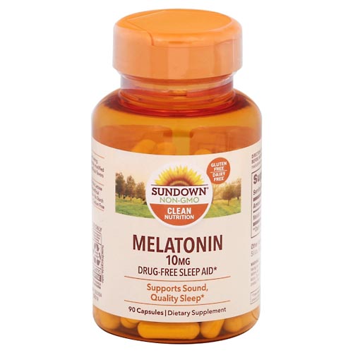 Image for Sundown Melatonin, 10 mg, Capsules,90ea from CENTRAL CITY FAMILY PHARMACY