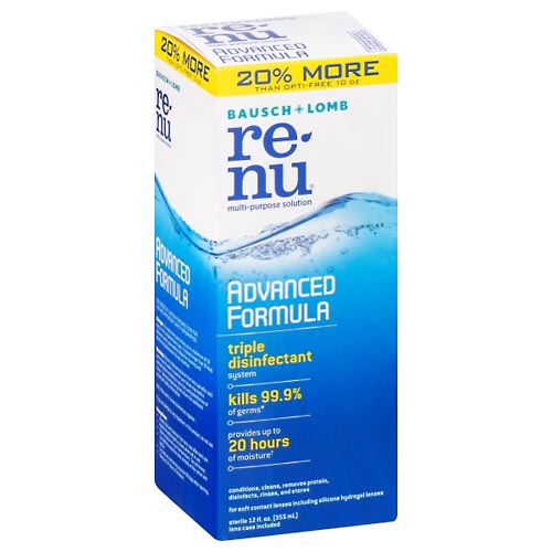 Image for Renu Multi-Purpose Solution, Advanced Formula,12oz from CENTRAL CITY FAMILY PHARMACY
