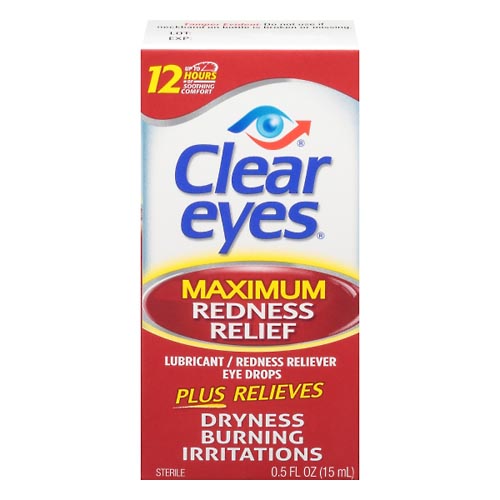 Image for Clear Eyes Eye Drops, Maximum Redness Relief,0.5oz from CENTRAL CITY FAMILY PHARMACY